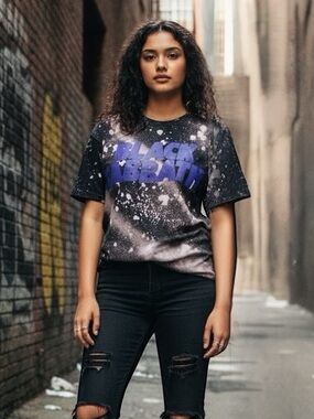 Custom Bleached Black Sabbath Graphic T-Shirt